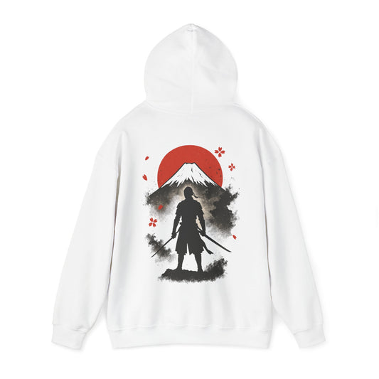 Samurai Mountain Graphic Unisex Heavy Hoodie