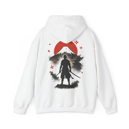 Samurai Mountain Graphic Unisex Heavy Hoodie